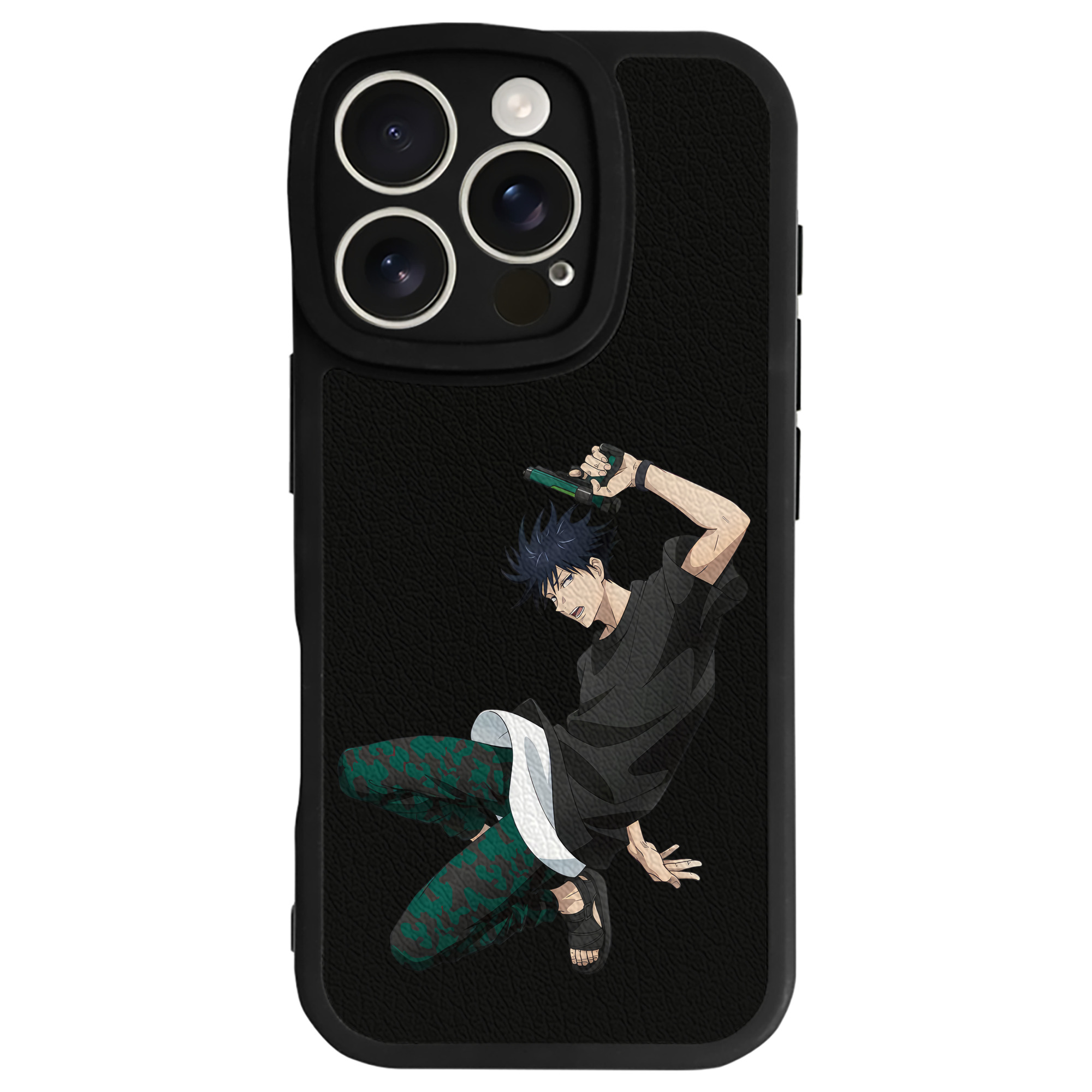 （画像用） 呪術廻戦 Jujutsu Kaisen 【iPhone 16シリーズ対応】シリコンスマホケース（レザー調） 材質：シリコン